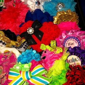 Custom made hair bows & clips